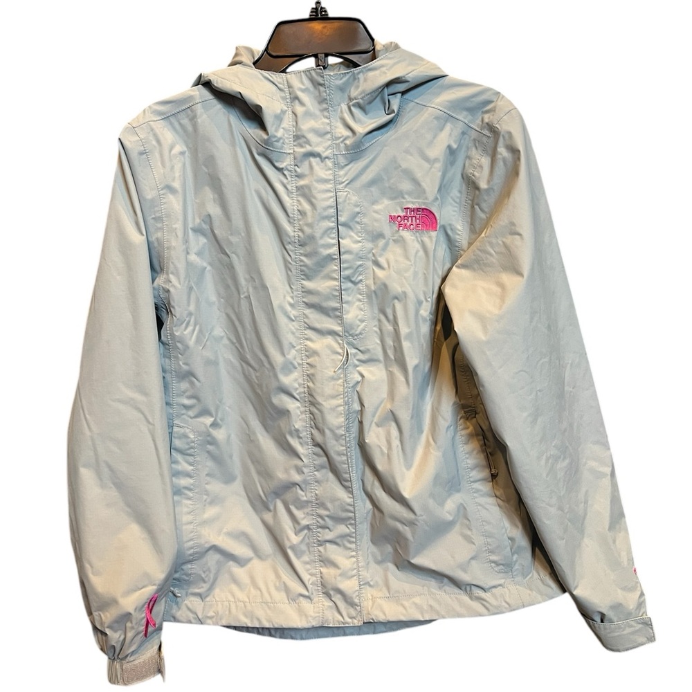The North Face Women's Antora Jacket Grey with Pink Accents